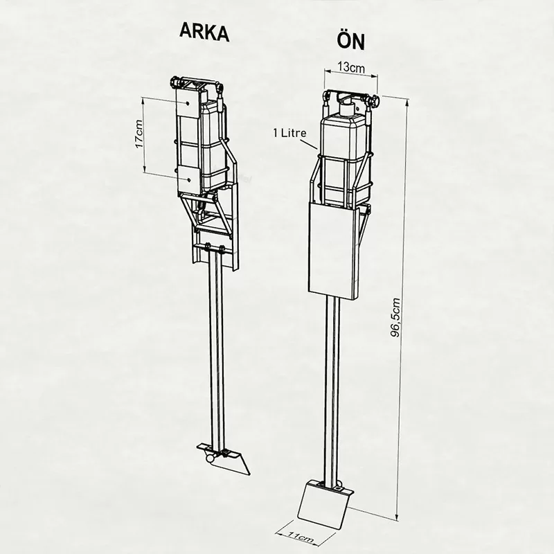 EG302 FOOT OPERATED HAND SANITIZER DISPENSER 1LT