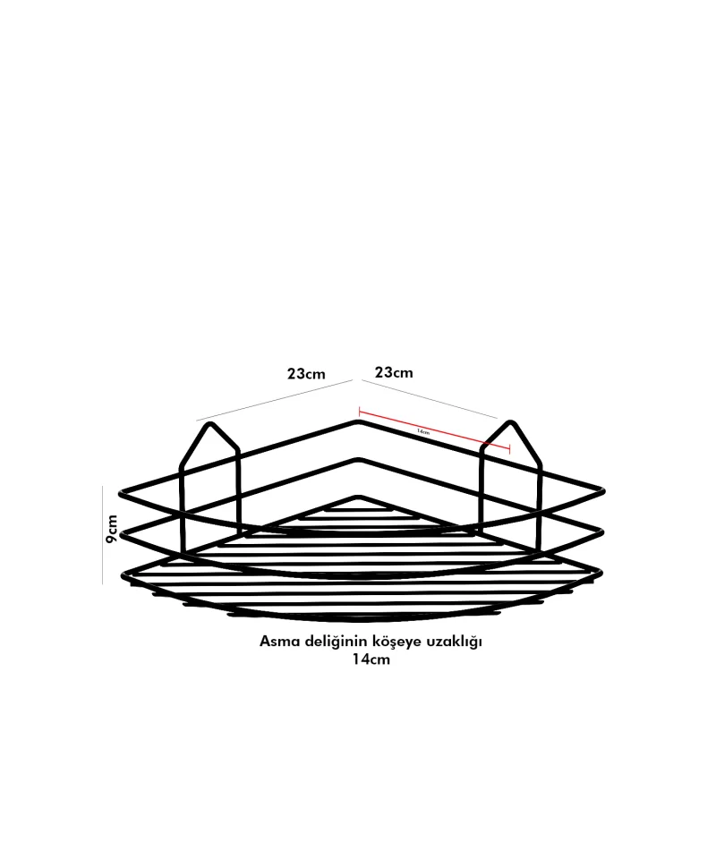 BK001 eco Bath Corner Shelf