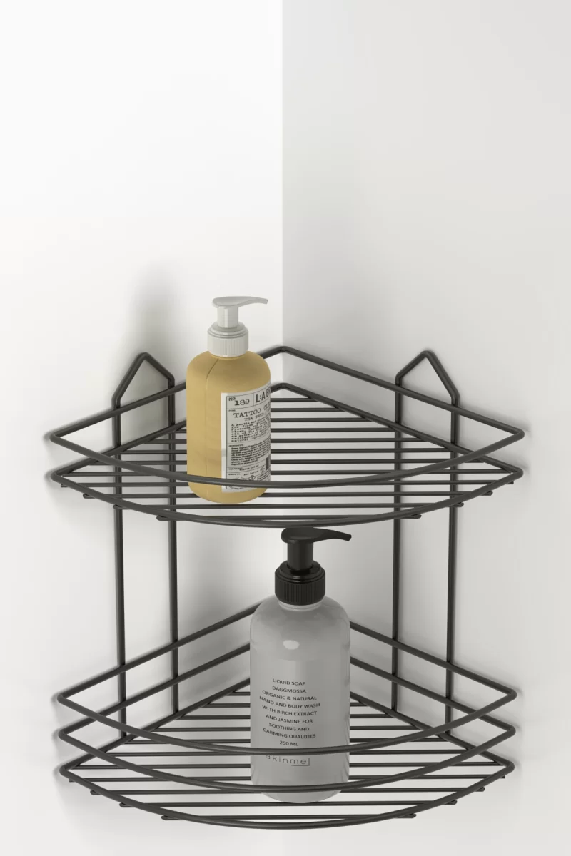 BK002 eco Bath Corner Shelf Two Tiers