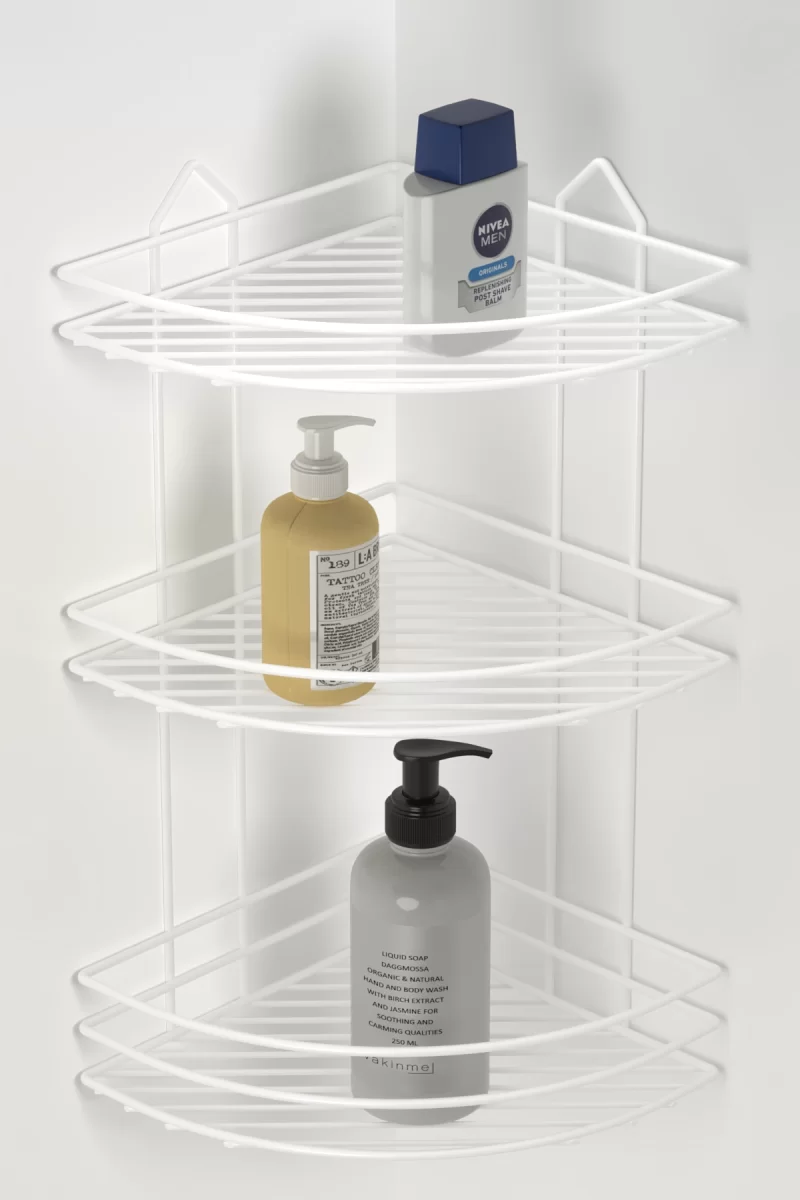 BK003 eco Bath Corner Shelf Two Tiers