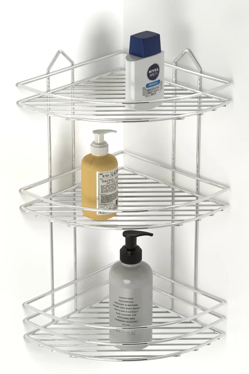 BK003 eco Bath Corner Shelf Two Tiers