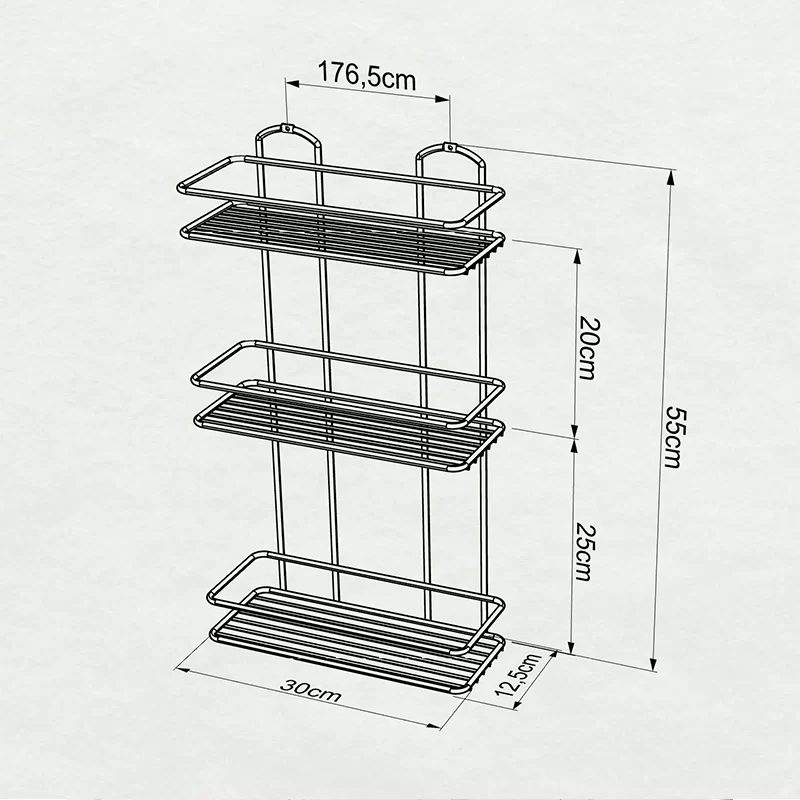 BK019 Bath Shelf Three Tiers