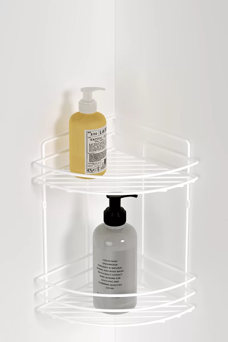 BK042 eco Bath Corner Shelf 2 Tiers