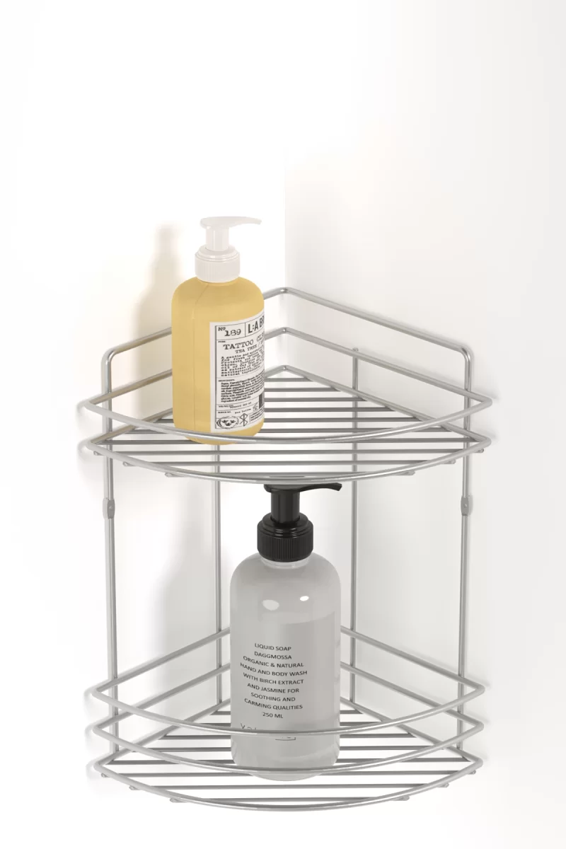 BK042 eco Bath Corner Shelf 2 Tiers