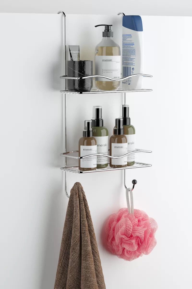 BK062 2 Tier Hanging Shower Caddy