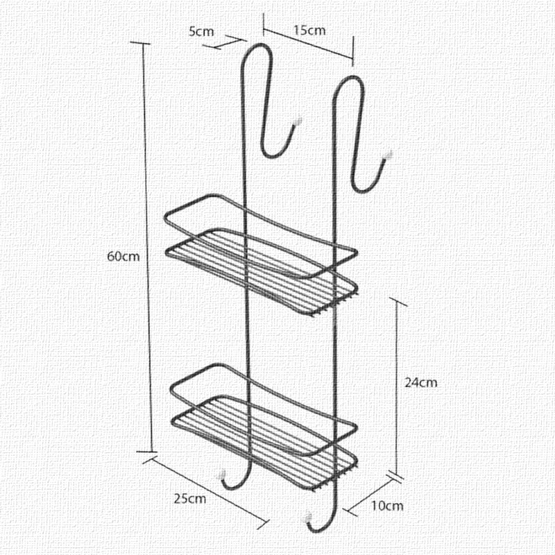 BK065 2 Tier Hanging Shower Caddy