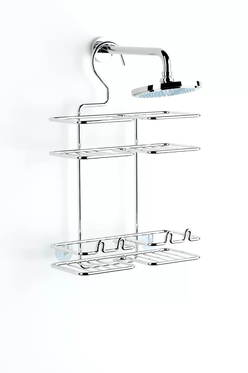 BK067 2 Tier Compact Hanging Shower Caddy