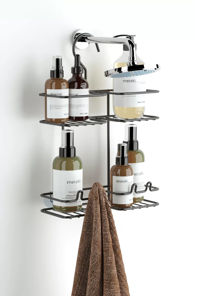 BK067 2 Tier Compact Hanging Shower Caddy