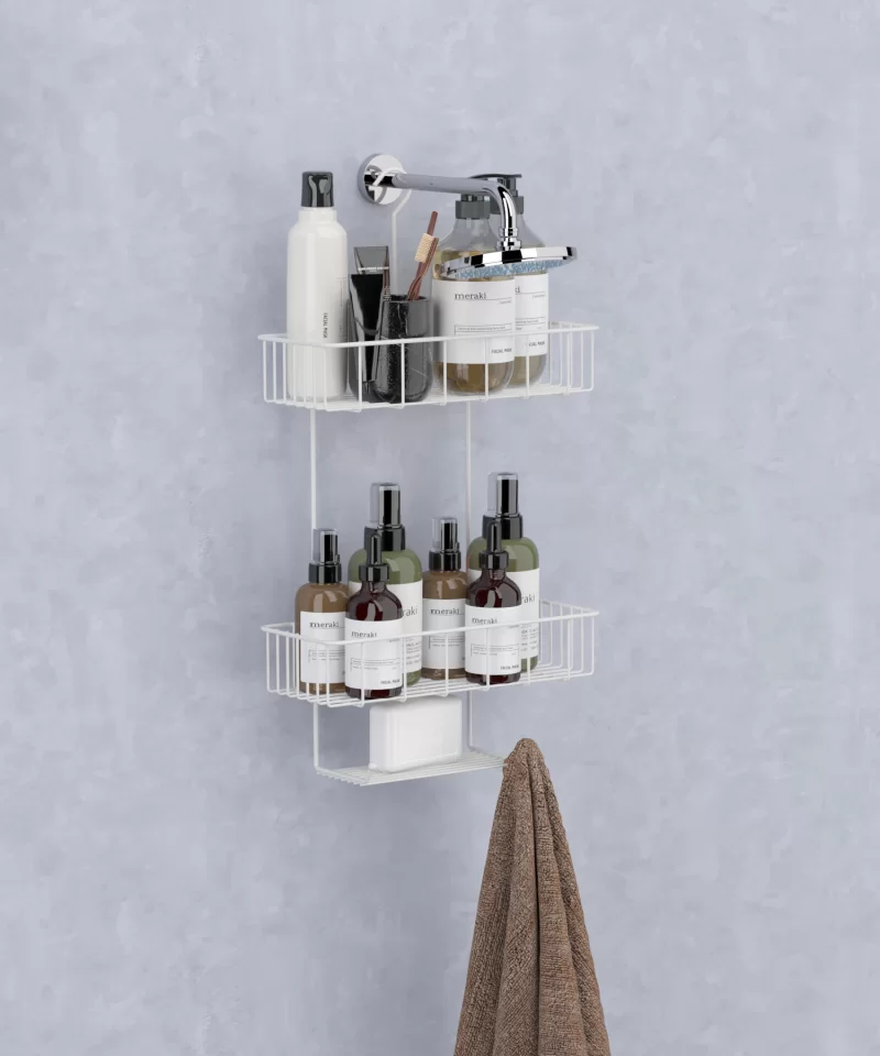 BK068 Two Tiers Bath Corner Shelf