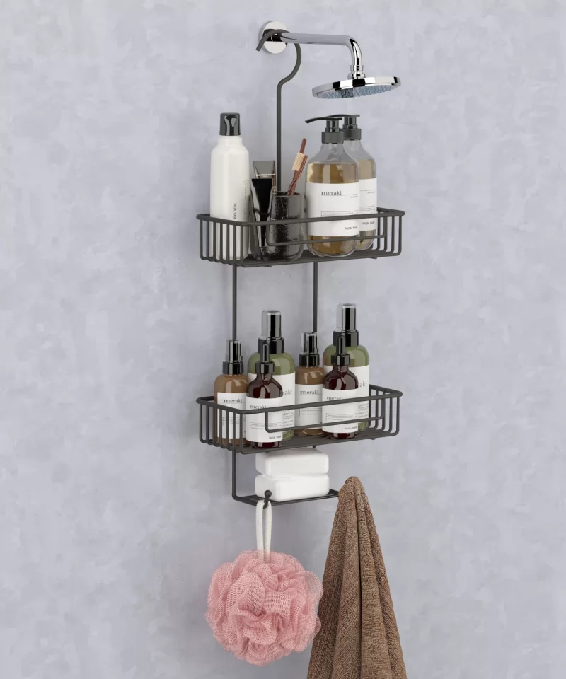 BK068 Two Tiers Bath Corner Shelf