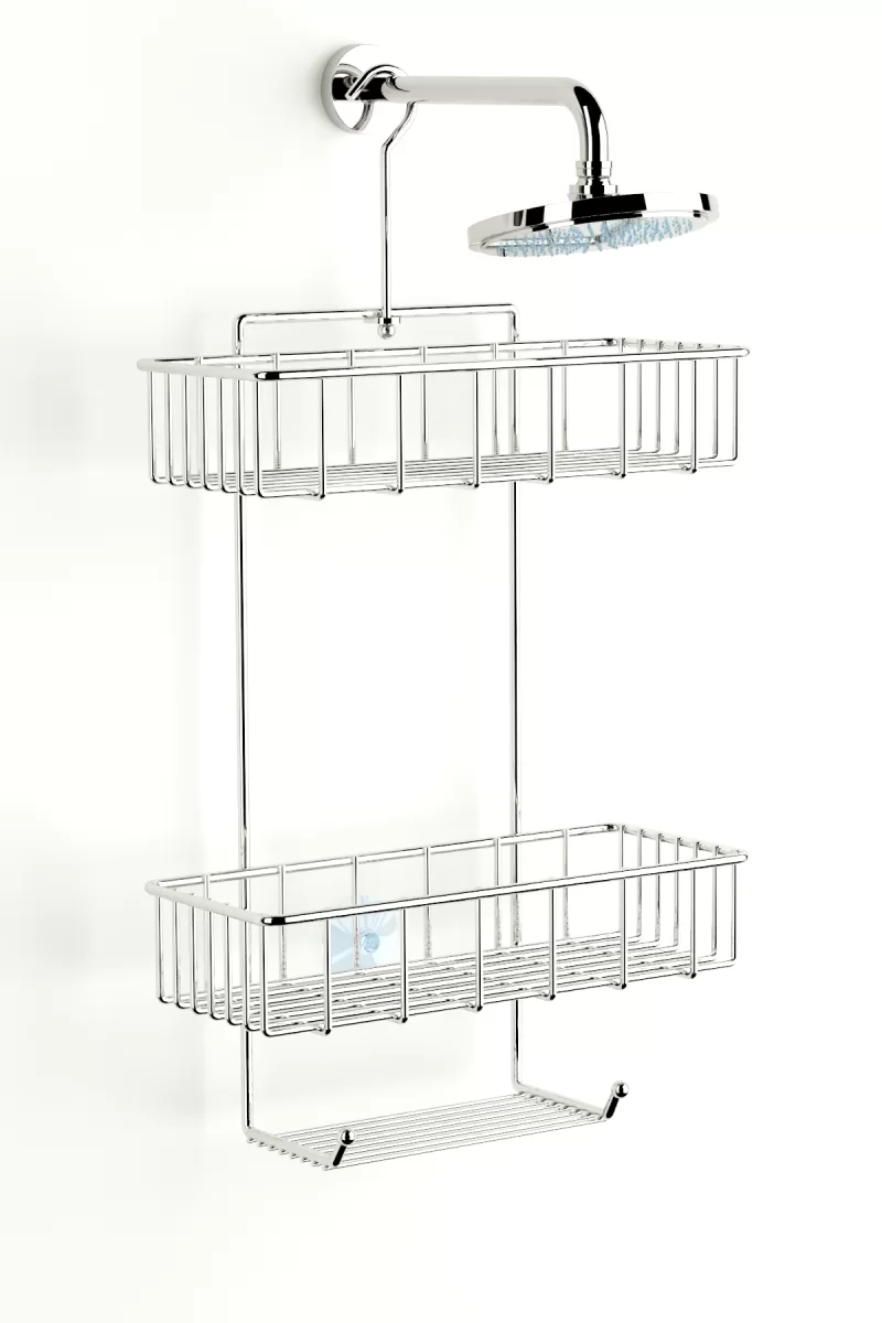 BK068 2 Tier Hanging Shower Caddy Soap Holder