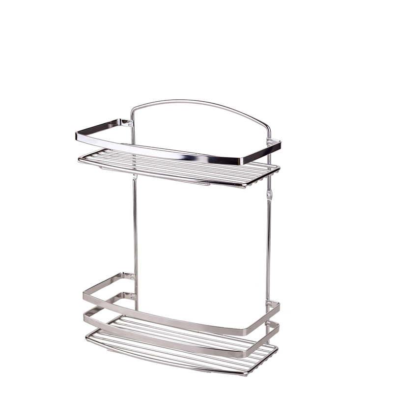 BK085SS Bath Shelf Sheet Bar 2 Tiers - INOX