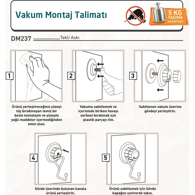 DM237 Hook with Suction Cup