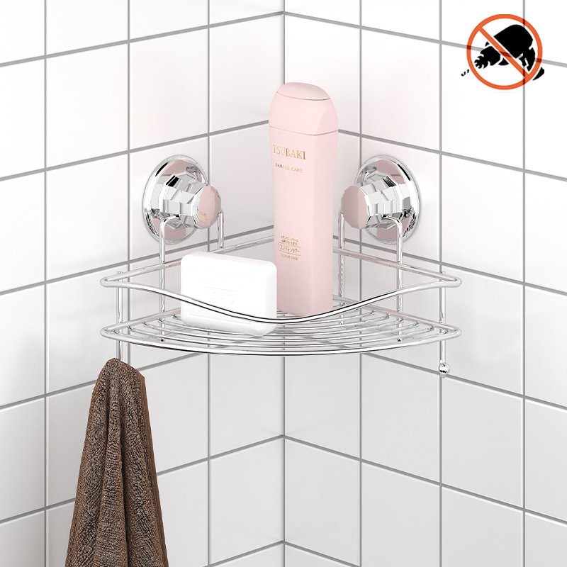 DM250 Bath Corner Shelf with Hook and Suction Cup