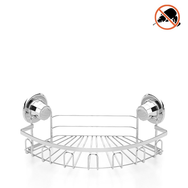 DM255 Bath Corner Shelf with Suction Cup