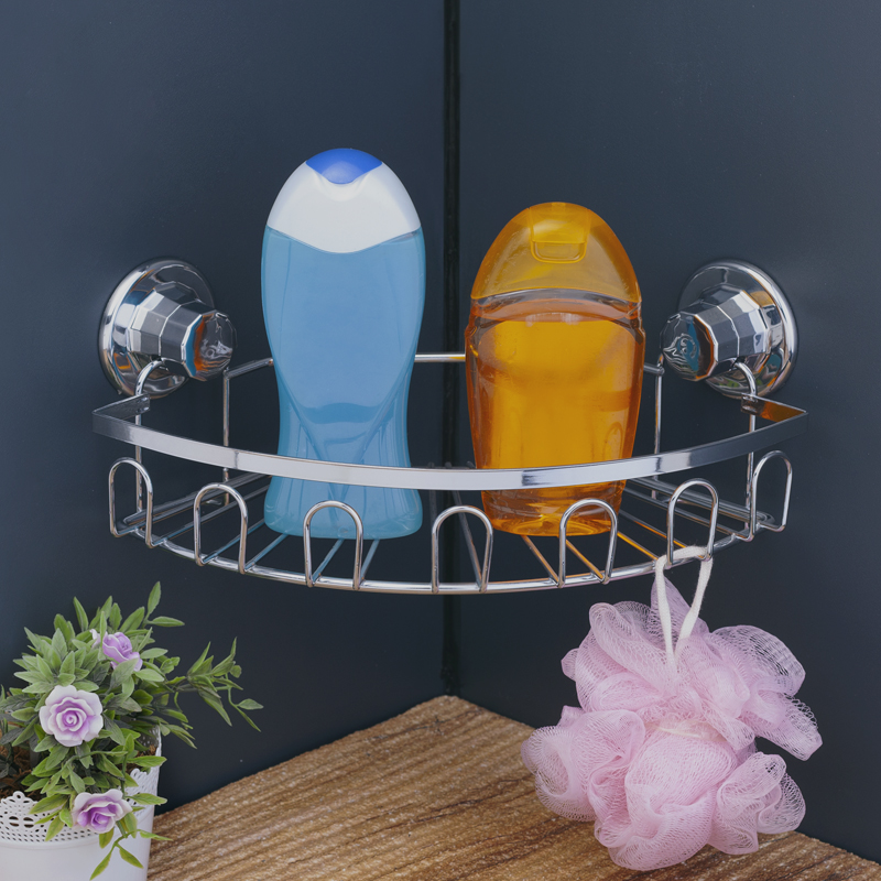 DM255 Bath Corner Shelf with Suction Cup