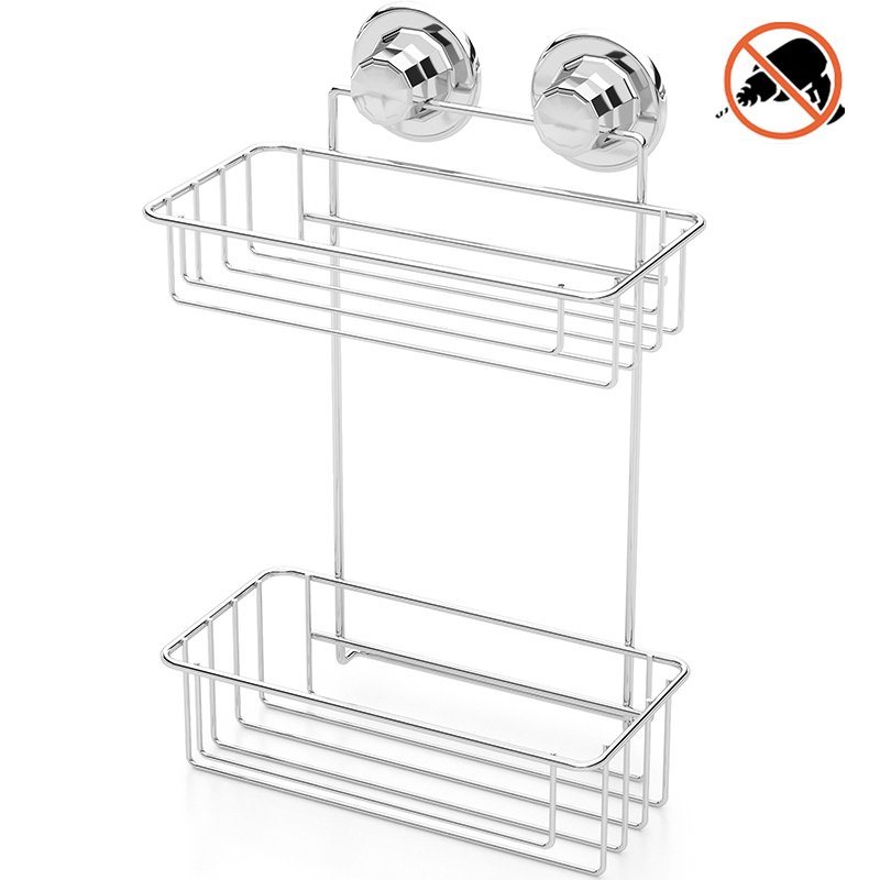 DM256 2 Tier Bath Shelf with Suction Cup