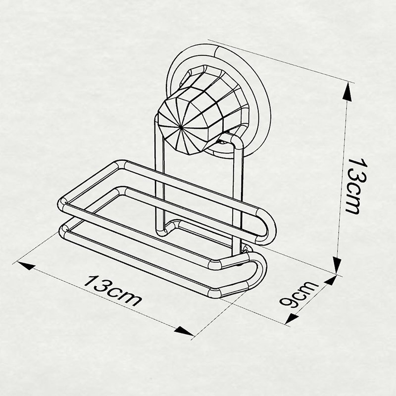 DM271 Roll Toilet Paper Holder with Suction Cup