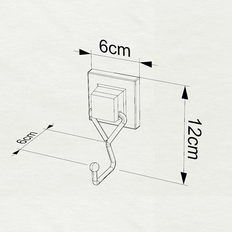 EF237 easyFIX Hook, Self-adhesive