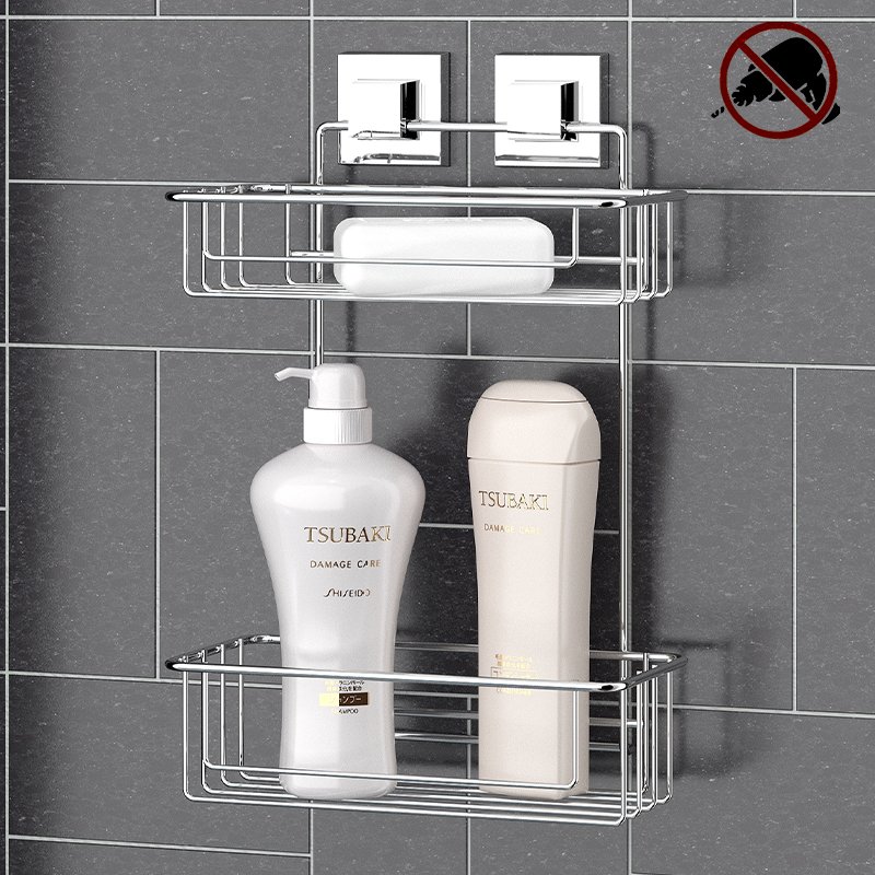 EF256 easyFIX 2 Tier Bath Shelf, Self-adhesive