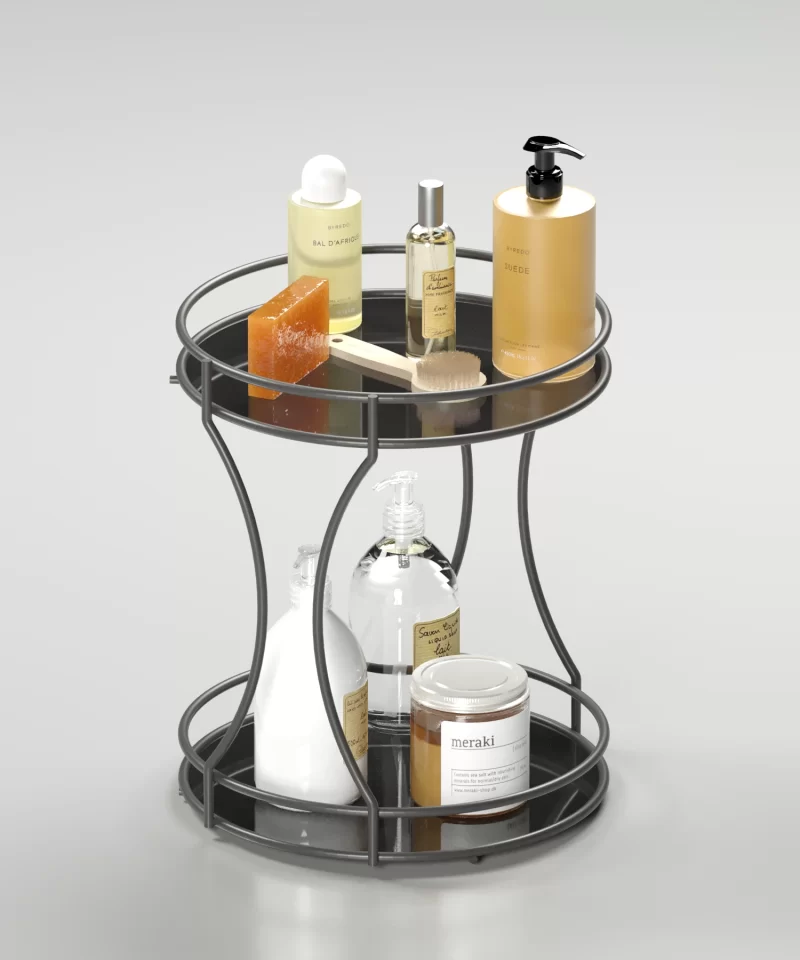 EG213 2 Tier Multi-Purpose Bathroom Cosmetic Jewelry Organizer