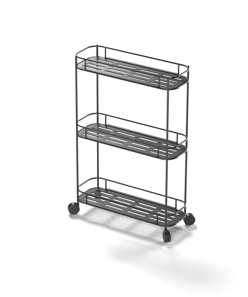 EG324 3 Tier Shelf with Wheel and PP Base