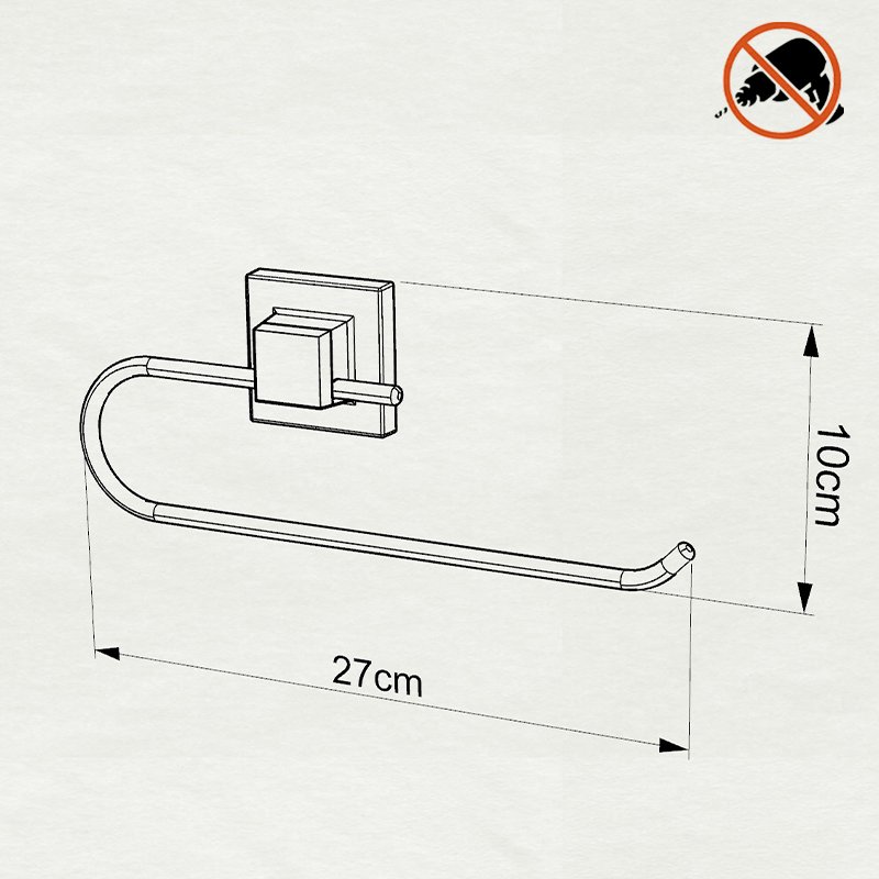 EF240 easyFIX Towel Paper Holder, Self-adhesive