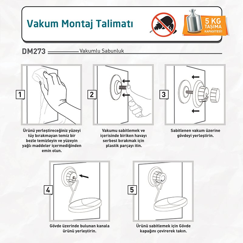 DM273 Soap Holder with Suction Cup