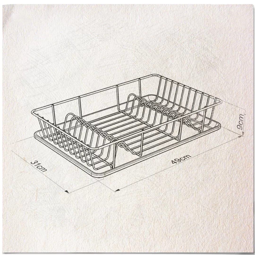 KB001 Dish Drainer (Without Cutlery)