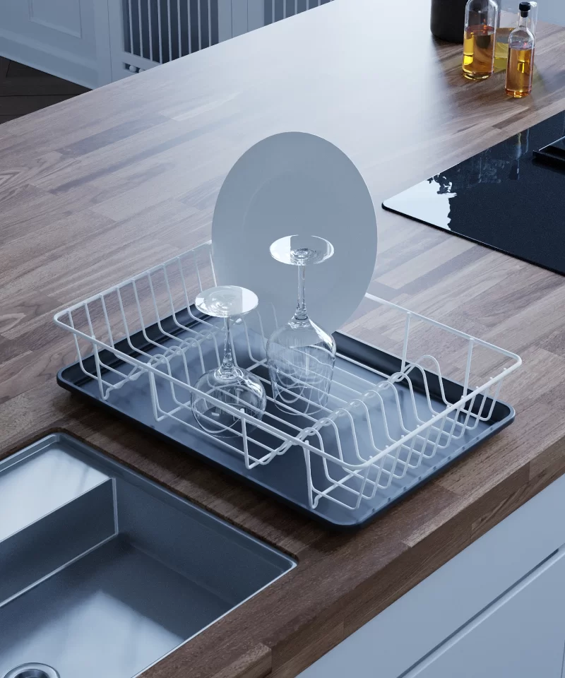 KB001 Dish Drainer (Without Cutlery)