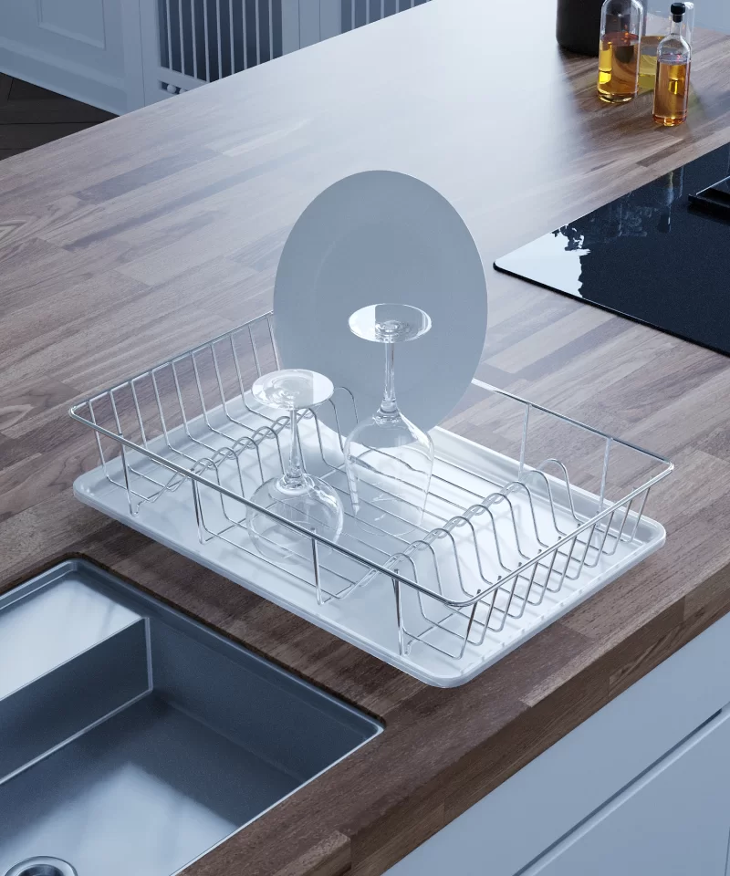 KB001 Dish Drainer (Without Cutlery)