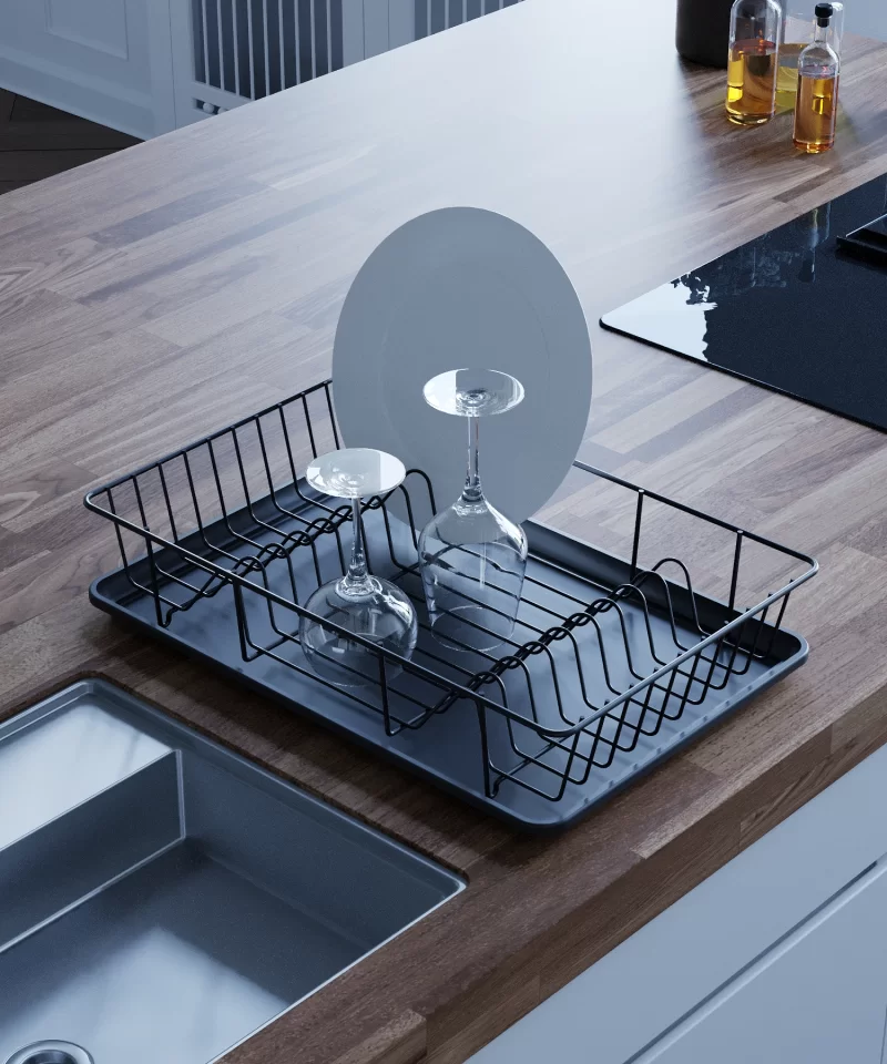 KB001 Dish Drainer (Without Cutlery)