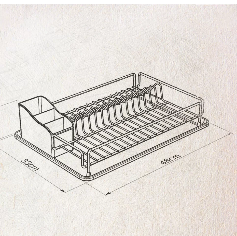 KB006 Dish Drainer with Cutlery and Tray