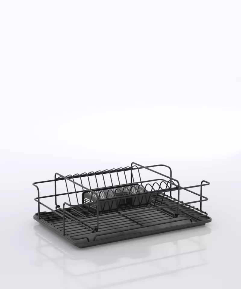 KB015 Dish Drainer Two Tiers, Foldable with Cutlery Tray