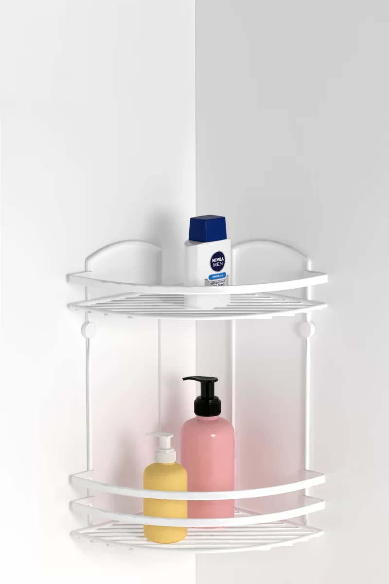 LM008 Bath Corner Shelf 2 Tiers