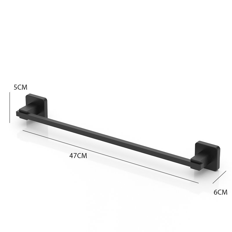 MG360B Aluminum Towel Rail - Matte Black