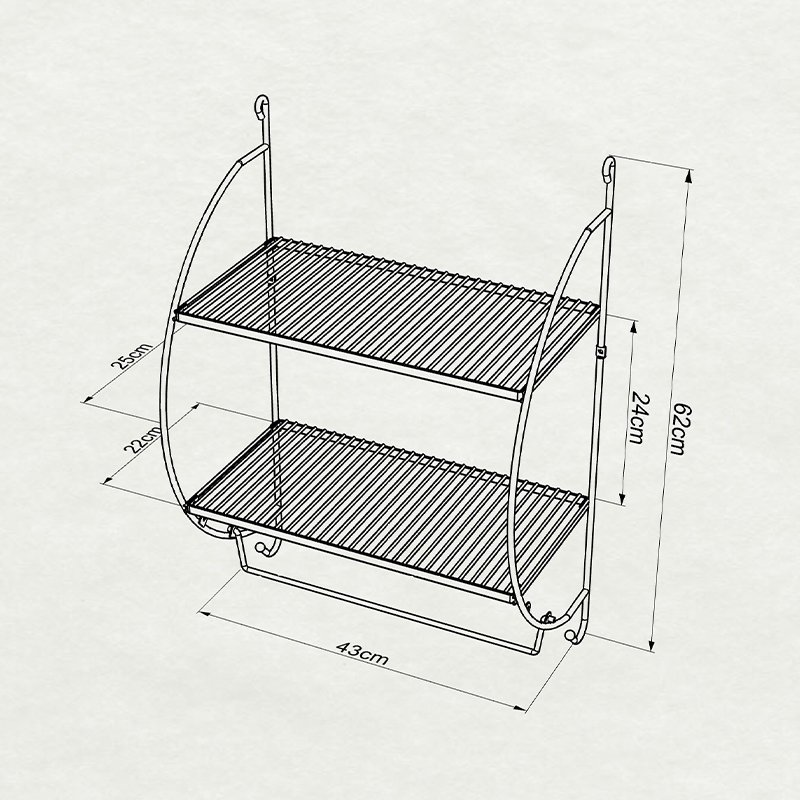 MG501 Multipurpose Two Tier Shelf