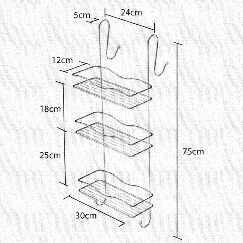 BK063 3 Tier Hanging Shower Caddy