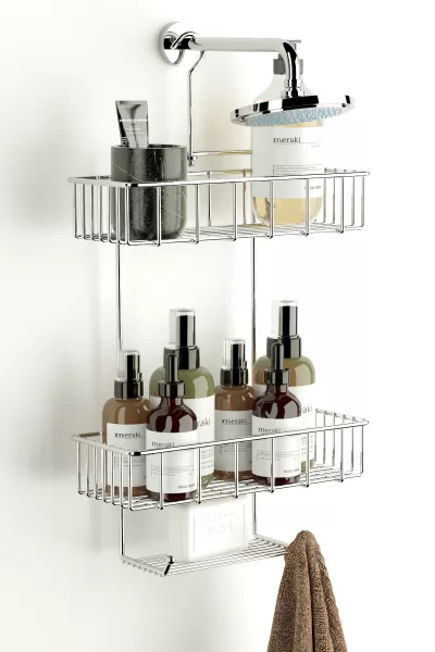 BK068 2 Tier Hanging Shower Caddy Soap Holder