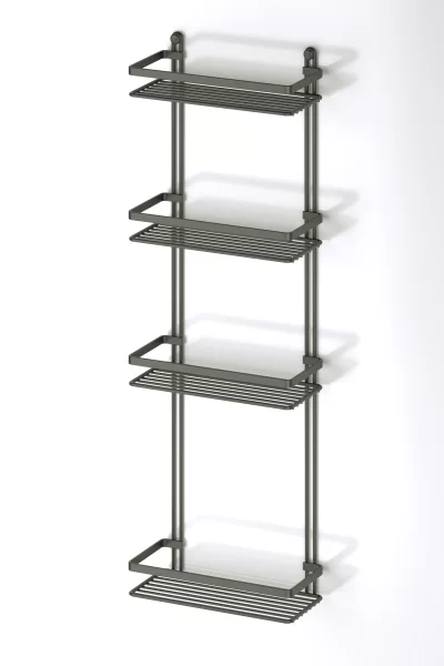 ES060 Bath Shelf Sheet Bar 4 Tiers CHROME