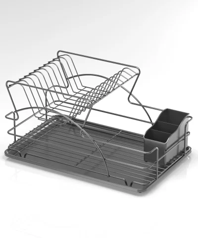 KB009 Dish Drainer Two Tiers with Cutlery Tray